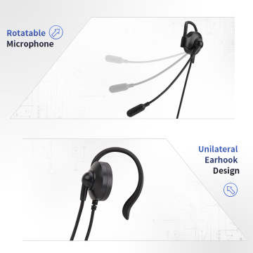 Großhandel Mono Telefon Earhook 3,5 mm USB -Draht -Headset