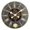 Relógio de parede do pêndulo de equipamento clássico de 16 polegadas