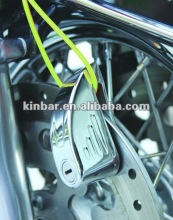 Motorbike disc lock with alarm