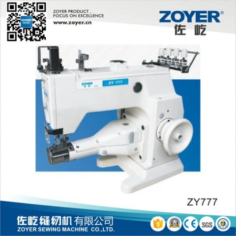 ZY777-603CB Zoyer Cylinder-Bed 3-Needle 5-Thread Double Sides Interlock industrial Sewing Machine