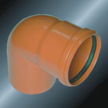 Din Drainage Upvc Elbow90 ° Rubig spigot Warna Kelabu