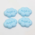 Multi Color Flatback Cute Cloud Shaped Words Painted Mini Resin Cabochon Beads For Kids Toy Decor Charms Room Spacer