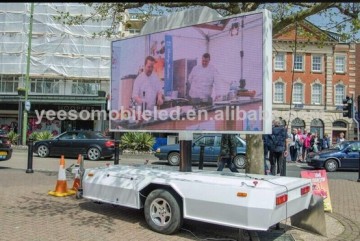 Outdoor advertising trailer LED mobile display, mobile billboards
