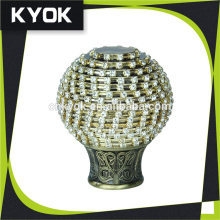 double curtain rod classic curtain finial, 28 aluminum curtain rod accessories, luxury diamond curtain end caps