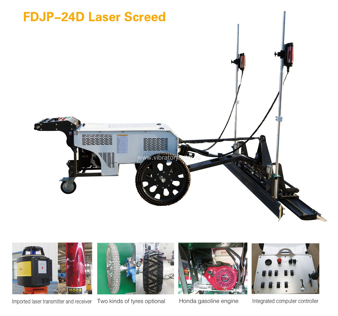 2.5m Walk behind Concrete Mini Laser Screed (FDJP-24D)