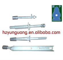 steel shackle handle steel base eletric power line accessories stay rod