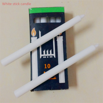 Lybia pure white wax candle in black box