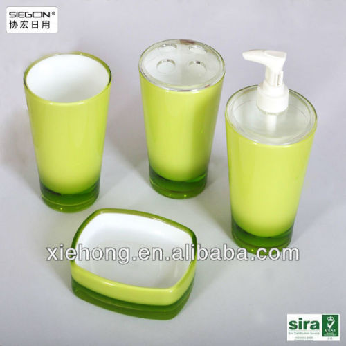 promotional fashional acrylic bathroom sets accessories