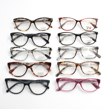 Assorted Cheap Acetate Eyewear: Ready-Made Mixed Glasses and Optical Frames