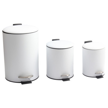 Round Step Trash Can for Home Storage