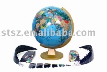 The 13inch puzzle globe with blue