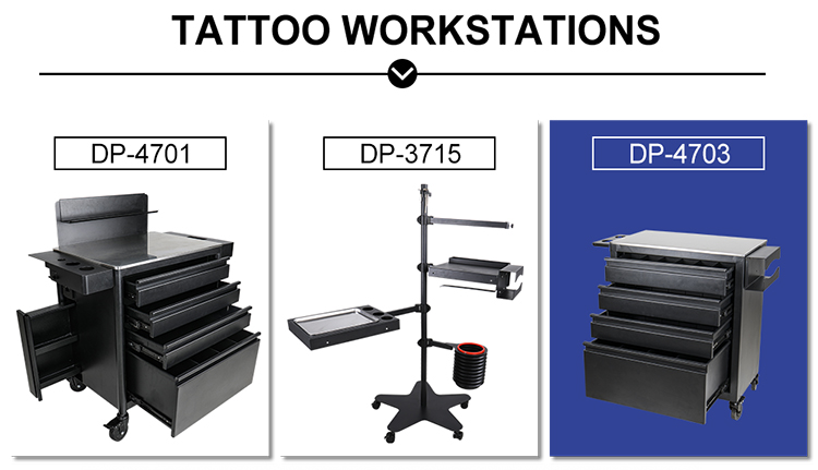 Mobile multi-function tattoo workstation tattoo table desk tool furniture