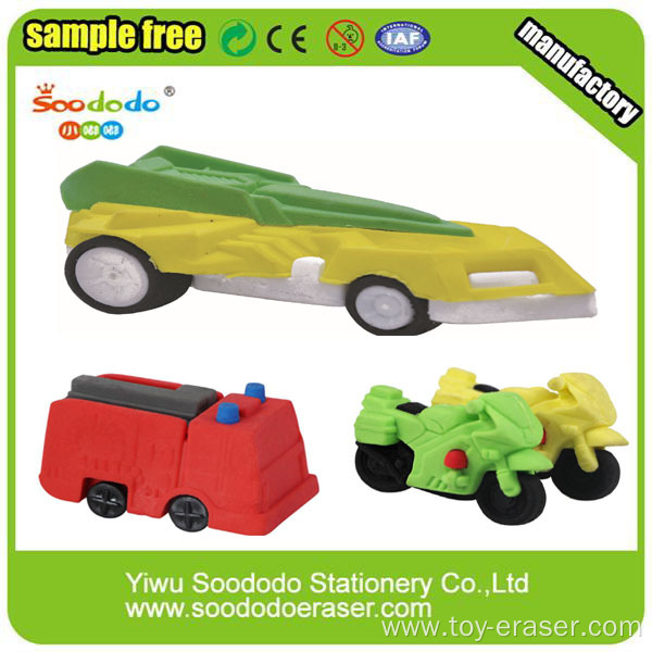 Car Children Building Block Toy Eraser