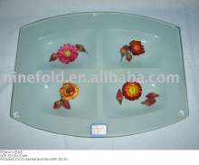 Glass plate ( glass tray , glass dish , fusing glass plate )