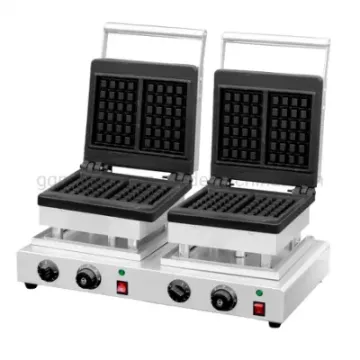 Hot Selling Double Square Plate Waffle Maker