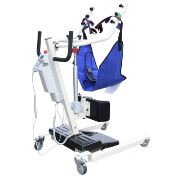 Electric sit to stand patient lift