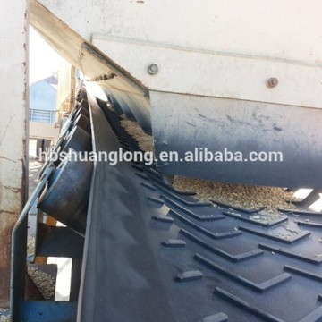 Chevron V ribbed rubber conveyor belt ,industrial ribbed Y V belt