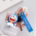 Aangepaste Doraemon rubberen sleutelhanger