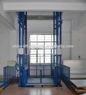 Vertical lift mechanism/ warehouse guide rail lift platform
