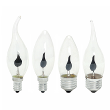 Christmas LED Candle Light Bulbs - E12 E14 E26 E27 B22 C35 C32 C7, 1W 3W Flicker Flame Decorative Lights