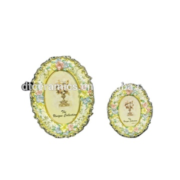 Wholesale Oval Ceramic Photo Frames with Custom Logo