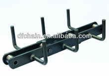 Stracker-reclaimer chain for cement industry