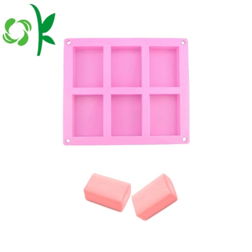 Square Silicone Candle Handgjord Flexibel Tvål Mold Wholesale