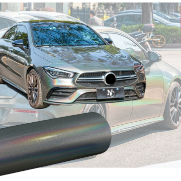 Iridecence laser Grey Car Wrap