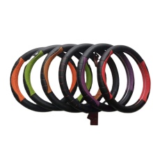 Custom Steering Wheel Cover Pu Leather Heated Steering Wheel Cover For Cars