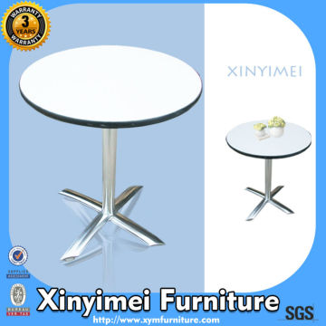 round wooden restaurant tables with aluminum legs XYM-T12