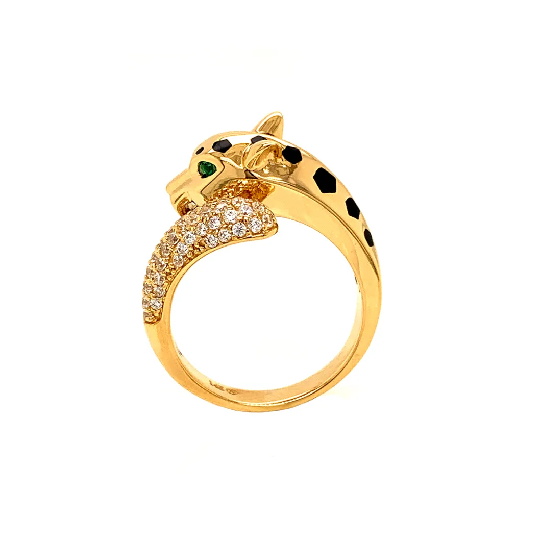 18K 10K 14K Gold Fashion Jewelry Animal Ring