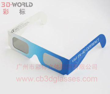 Printed paper fireworks 3d glasses