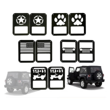 Dog Paw Design Rear Lamp Tail Light Guard Cover for Jeep Wrangler JK Auto Accessories