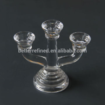 2014 new design glass candelabrum