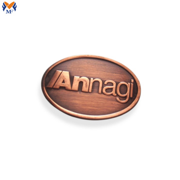 Metal letter logo plates for handbag