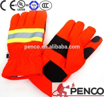 Fire fighters fireman fire safety gloves /protective hand gloves