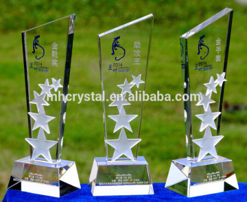 Personalized Optical Crystal Glass trophy MH-J0830