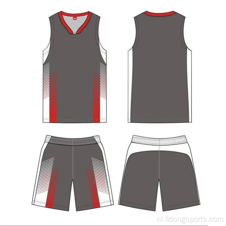 Basketbaluniform draagt ​​jeugdbasketbaltrui en shorts