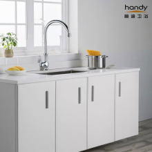 Brass Chrome Kitchen Sink Single Lever Cold Tap