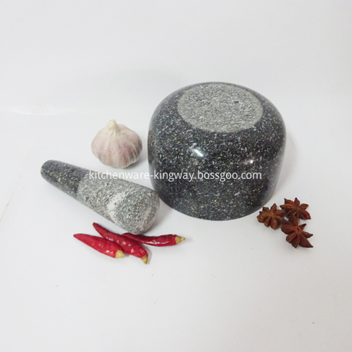 Black Granite Martar and Pestle