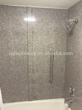 Popular BEIGE BROWN Granite Tub Surrounds with Middle Trim pc and Soap Dishes