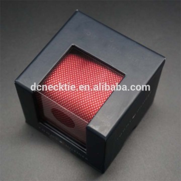 red necktie with box