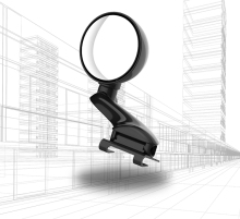 360 Rotatable Round Side Rear View Blind Spot Auxiliary Mirror