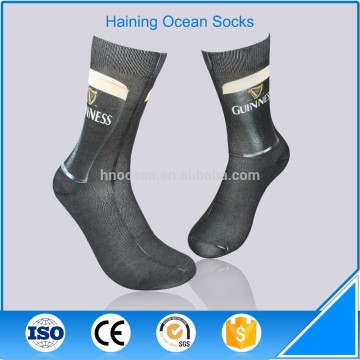 3D print design socks men black wholesale custom print socks