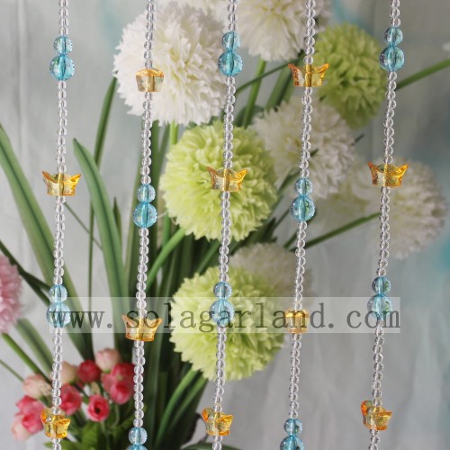 Rideaux de perles de style lingot d&#39;or en cristal acrylique
