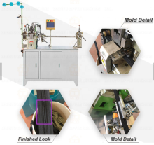 Automatic gapping nylon zipper making machine