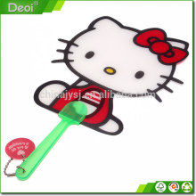 Colorful Printing Folding Plastic Hand Fan as Gift and chinese personalized hand fan