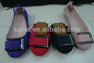 Lady Square Buckle Roll Up/Rolling Shoes