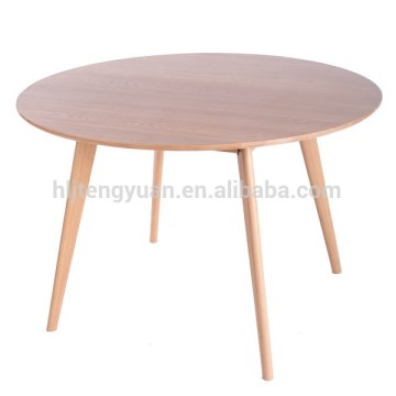 European Round Oak Wood Table