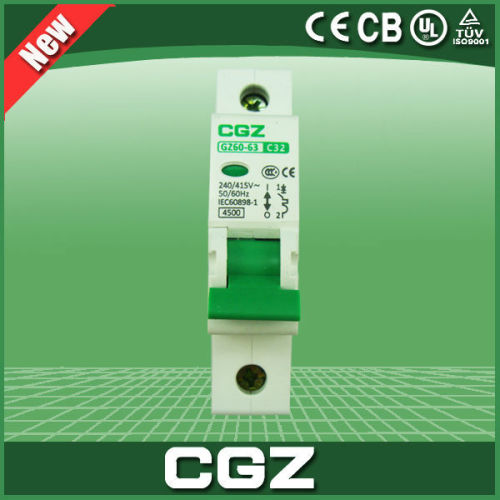 2015 CGZ Brand new neutral phase circuit breaker 3a hot sale good quality